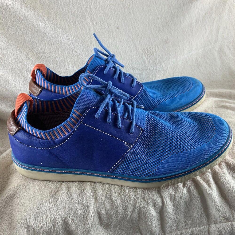 J M Mens Size 10.5M Athletic Shoes 59-3129 Sneakers Blue Johnston & Murphy​